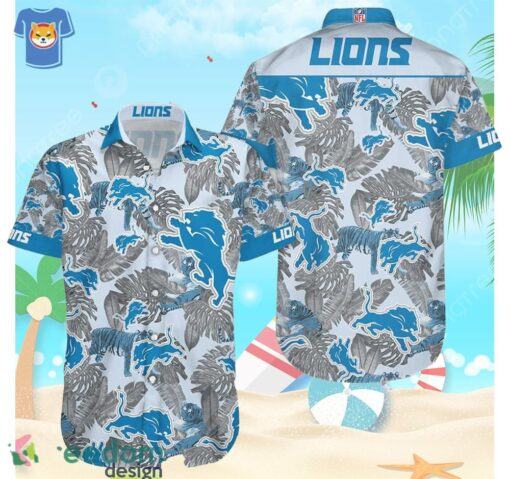 NFL Detroit Lions Fan Aloha Beach Gift Hawaiian Shirt For Men And Women