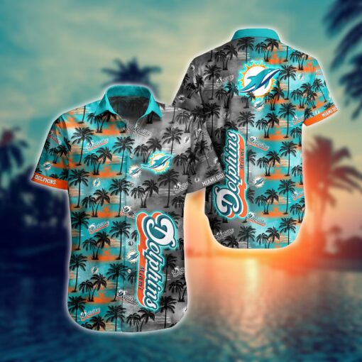 NFL Miami Dolphins shadow Hawaiian Shirt for fans