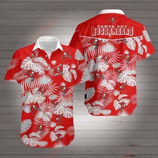 NFL Tampa Bay Buccaneers Hawaiian palm leaf 3D Shirt For Fans