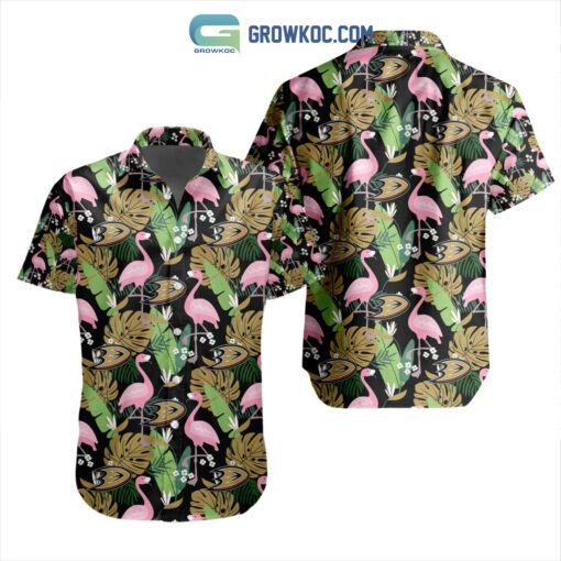 NHL Anaheim Ducks Crane Hawaiian Design Button Shirt