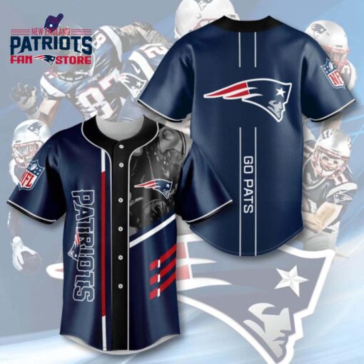 New England Patriots NFL Go Pats Baseball Jersey custom for fan