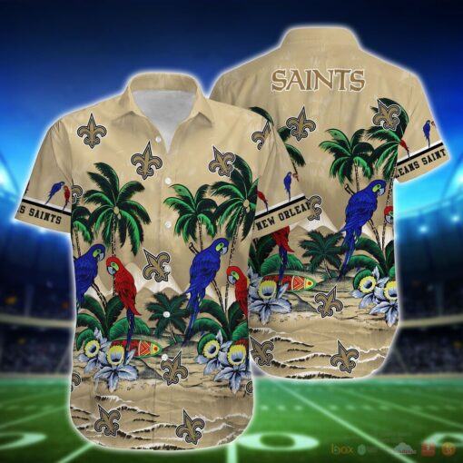 New Orleans Saints Parrot Island NFL Hawaiian Shirt for fans