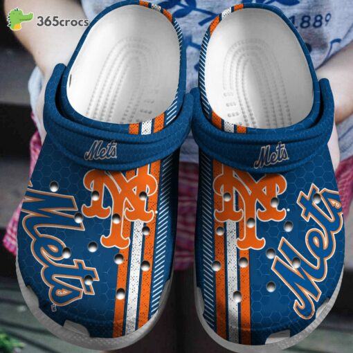 New York Mets Baseball Custom Crocs Clogs Personalized Name Footwear