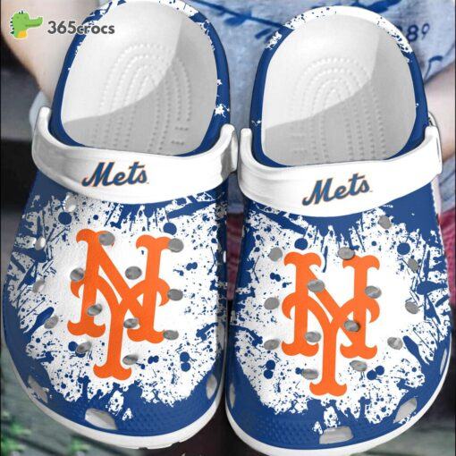 New York Mets Baseball Customized Tribute Celebrated on Clog Shoes