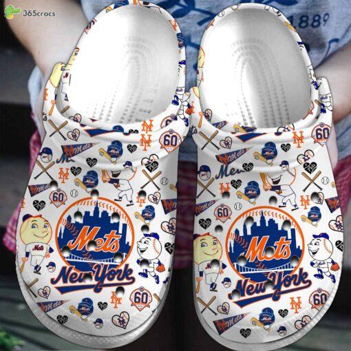 New York Mets MLB Sport Crocs Clogs Shoes Comfortable
