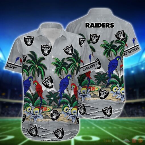 Oakland Raiders Parrot Island NFL Hawaiian Shirt for fans