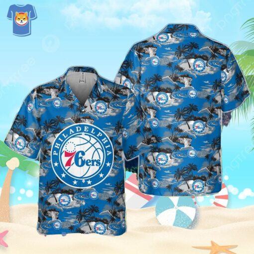 Philadelphia 76Ers National Basketball Association Hawaiian Shirt