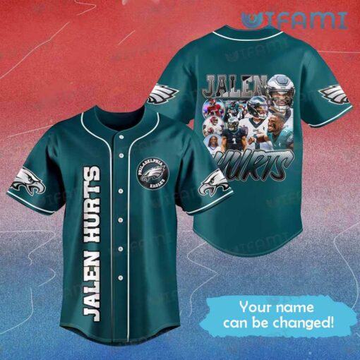 Philadelphia Eagles Baseball Jersey Jalen Hurts Eagles Gift