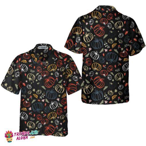 Pumpkins For Thanksgiving Hawaiian Shirt, Colorful Pumpkin Gift For Thanksgiving