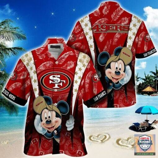 San Francisco 49ers nfl mickey mouse Hawaiian Shirt custom for fan