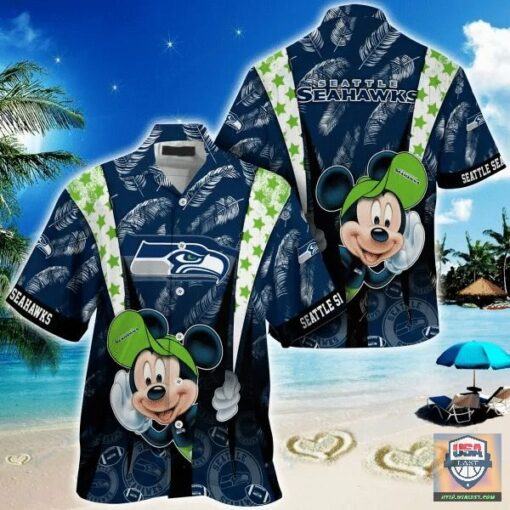 Seattle Seahawks nfl mickey mouse Hawaiian Shirt custom for fan