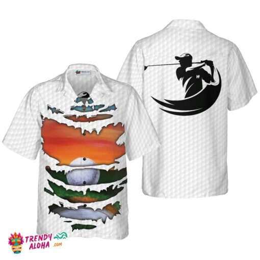 Tattered Golf Shirt Hawaiian Shirt