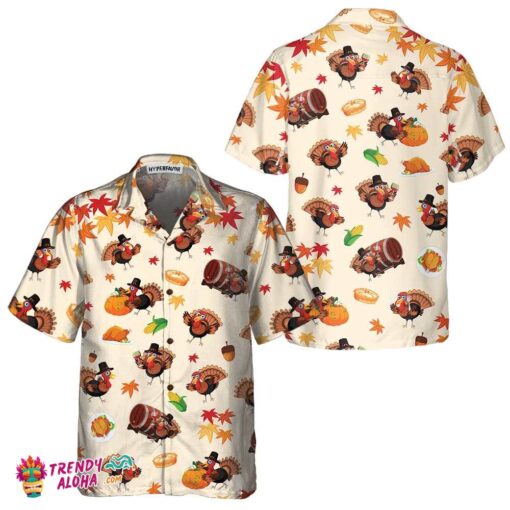 The Cutest Turkey For Thanksgiving Hawaiian Shirt, Funny Gobble Shirt, Gift For Christmas Day