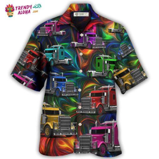 Truck Amazing Colorful Life Hawaiian Shirt – Trendy Aloha