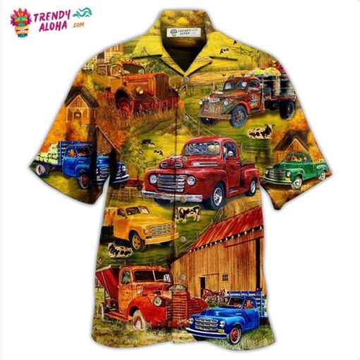 Truck Take Me On A Road Trip Pickup In The Village Hawaiian Shirt – Trendy Aloha