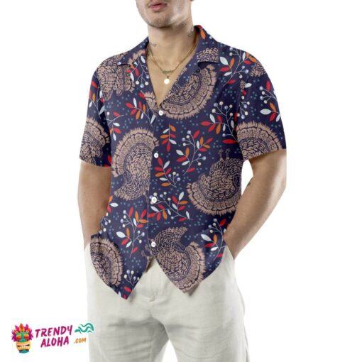 Turkey Thanksgiving Seamless Pattern Hawaiian Shirt, Best Gift For Thankgiving Day