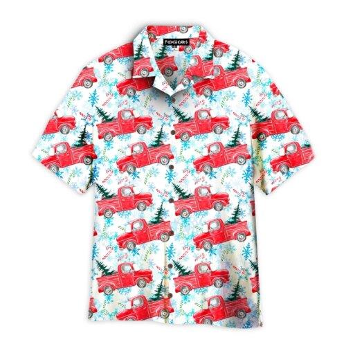 Vintage Truck Winter Christmas Aloha Trendy Hawaiian Shirts