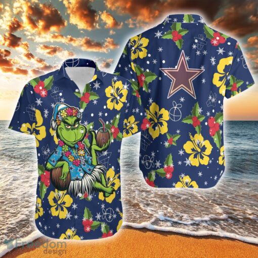 Aloha Grinch Relax Christmas NFL Dallas Cowboys Hawaiian Shirt For Men And Women