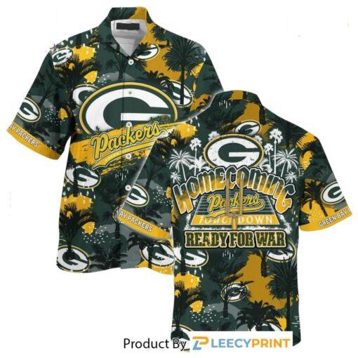 Green Bay Packers Hawaiian Shirt Beach Shirts For Sports Fans This Summer