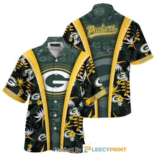 Green Bay Packers Hawaiian Shirt Beach Summer Gifts For Sports Football Fans