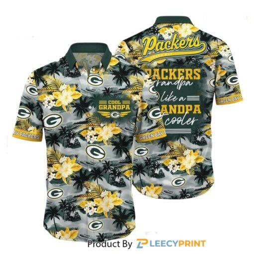 Green Bay Packers Hawaiian Shirt For Grandparent New Trending Beach Shirts