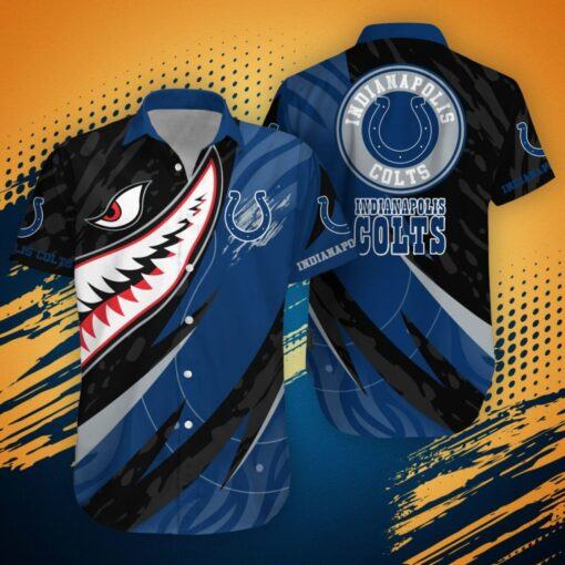 Indianapolis Colts NFL Shark Summer Hawaiian Shirt For Fans