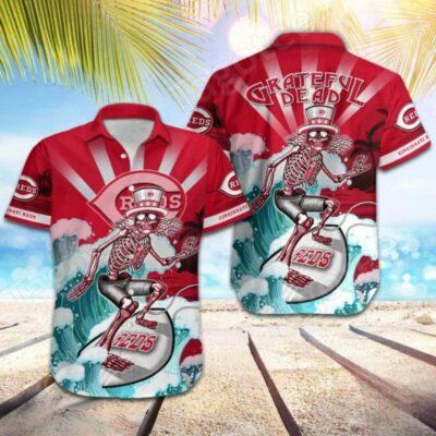 MLB-Cincinnati-Reds-Grateful-Dead-Hawaiian-Shirt-Cincinnati-Reds-Hawaiian