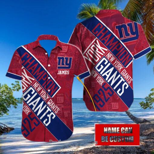 NFL New York Giants Hawaiian Shirt new Hot 2024 custom name for fan