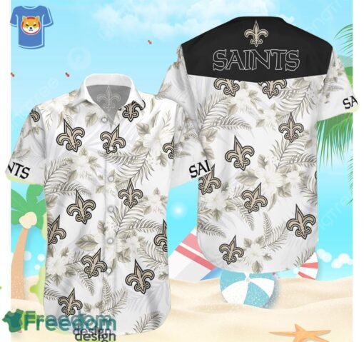 New Orleans Saints Football Floral Aloha Beach Gift Hawaiian Shirt For Men And Women