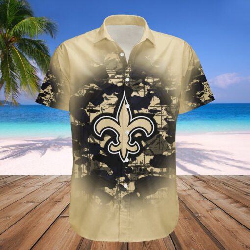 New Orleans Saints Hawaii Shirt Camouflage Vintage – NFL