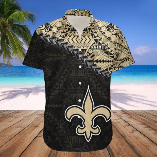 New Orleans Saints Hawaii Shirt Grunge Polynesian Tattoo – NFL