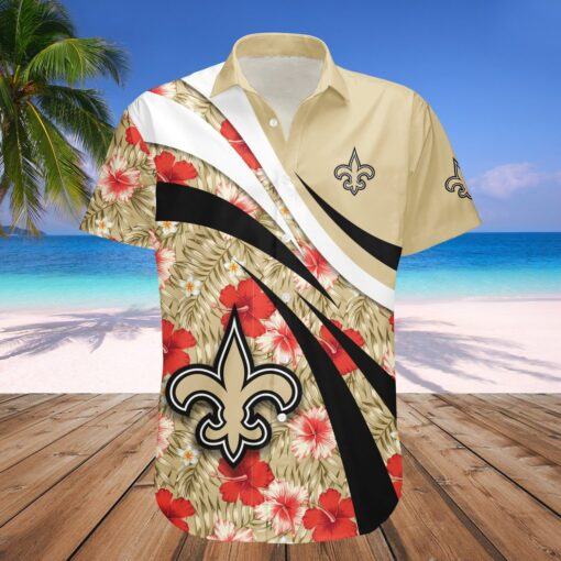 New Orleans Saints Hawaii Shirt Hibiscus Sport Style – NFL