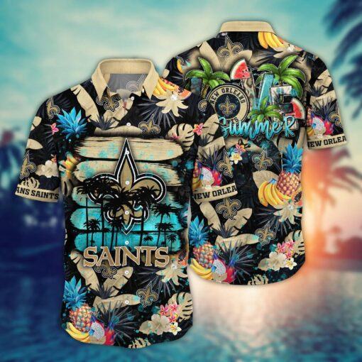 New Orleans Saints NFL Hawaiian Shirt Pool Daystime Aloha Shirt