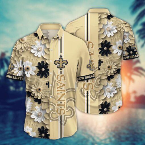 New Orleans Saints NFL Hawaiian Shirt Sundown Aloha Shirt