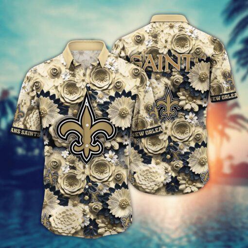 New Orleans Saints NFL Hawaiian Shirt Trending For This Summer Customize Shirt Any Team