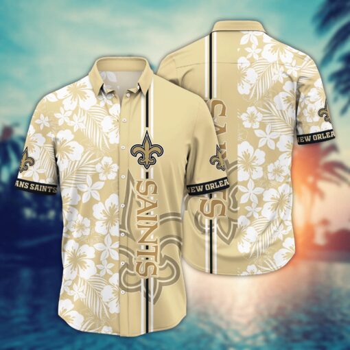 New Orleans Saints NFL Hawaiian Shirt Tropicaltime Aloha Shirt