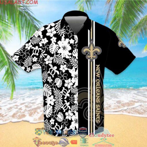 New Orleans Saints NFL Team Tropical All Over Print Hawaiian Shirt