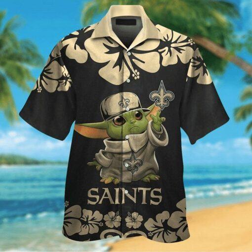 New Orleans Saints Nfl Baby Yoda Trendy Hawaiian Shirt Aloha Shirt