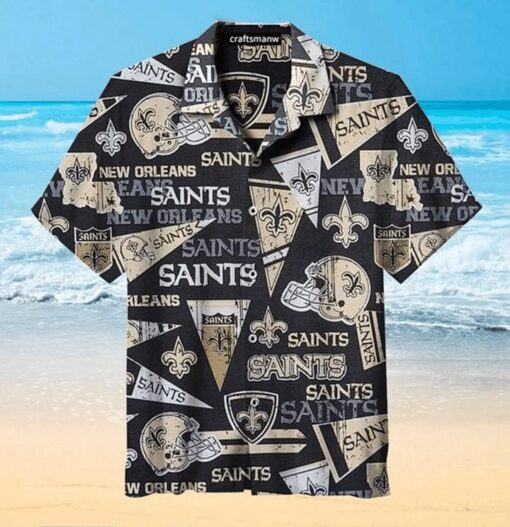 New Orleans Saints Nfl Team Trendy Hawaiian Shirt Aloha Shirt