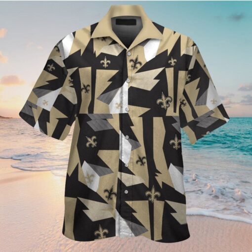 New Orleans Saints Short Sleeve Button Up Tropical Hawaiian Shirt VER015