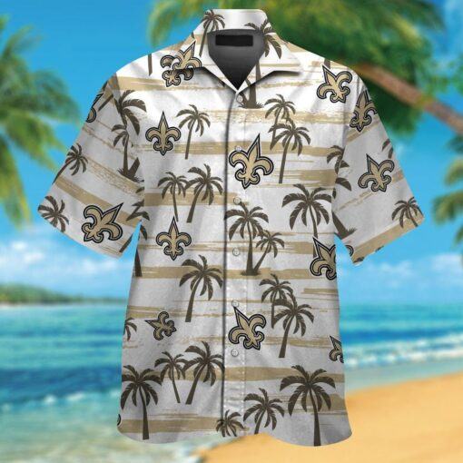 New Orleans Saints Short Sleeve Button Up Tropical Hawaiian Shirt VER027