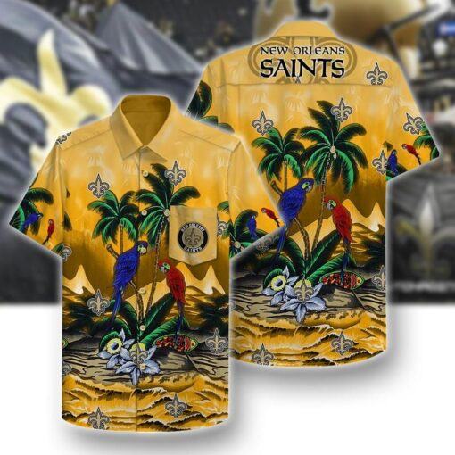 New Orleans Saints Unisex Hawaiian Shirt PATTERN- hot HAWAII SHIRT