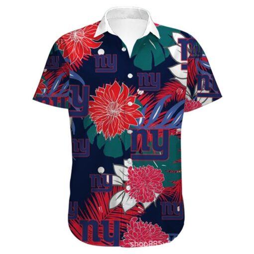 New York Giants NFL Hawaiian Shirt flower summer 2024 gift for fans