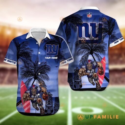 New York Giants NFL Hawaiian Shirt mascot new 2024