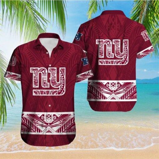 New York Giants NFL Hawaiian Shirt red edition new 2024 for fan