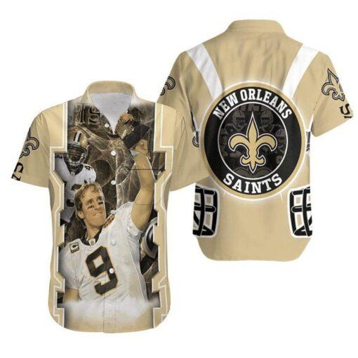 Nfl New Orleans Saints Legend Player 9 Trendy Hawaiian Shirt Aloha Shirt