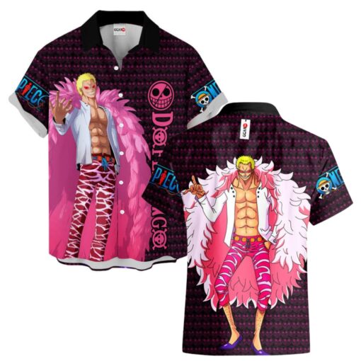 One Piece Hawaiian shirt, Donquixote Doflamingo Hawaiian Shirt
