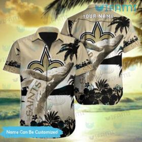 Saints Hawaiian Shirt Personalized name New Orleans Saints Gift