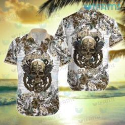 Saints Hawaiian Shirt Skull New Orleans Saints Gift