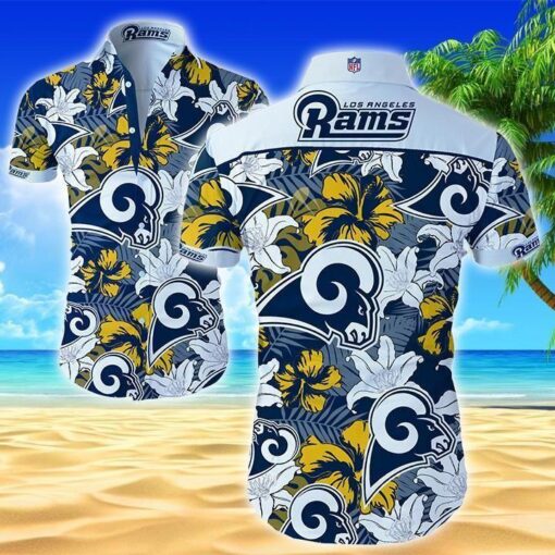 Best Los Angeles Rams Hawaiian Shirt Gift For Fans